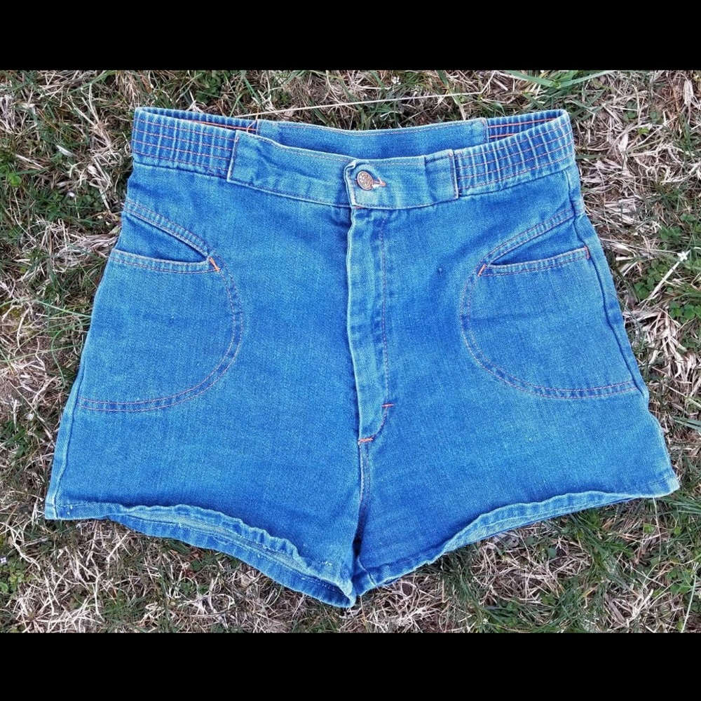 Vintage denim shorts.